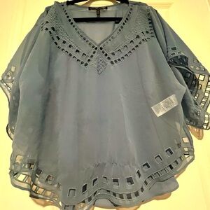 Beautiful light blue - intricate blouse from White House Black Market size small